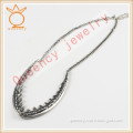 2015 fashion anti silver chain alloy jewelry teething necklace